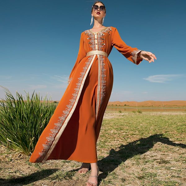 Orange Lace Dress 4