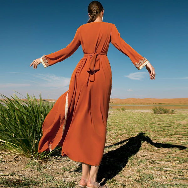 Orange Lace Dress 5