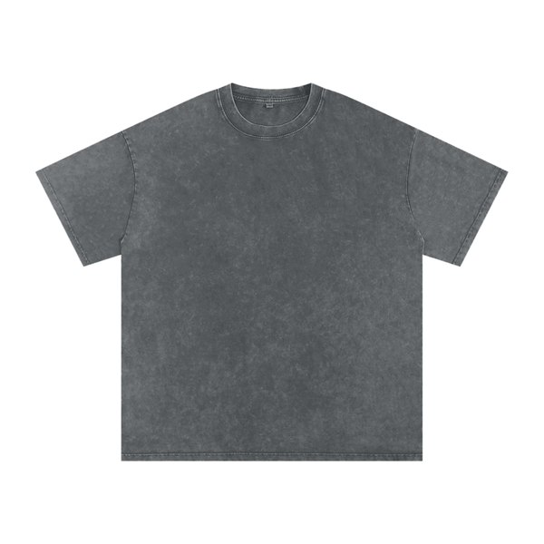 Snow Washed Oversized Cotton T-Shirt 17