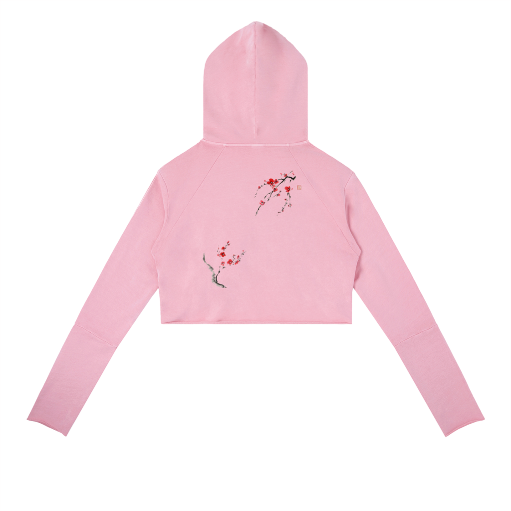 Vintage Washed Raw Edge Hoodie