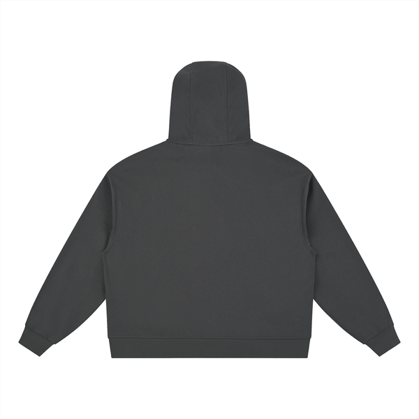 Boxy Button Placket Hoodie 9