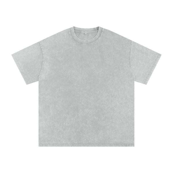 Snow Washed Oversized Cotton T-Shirt 9