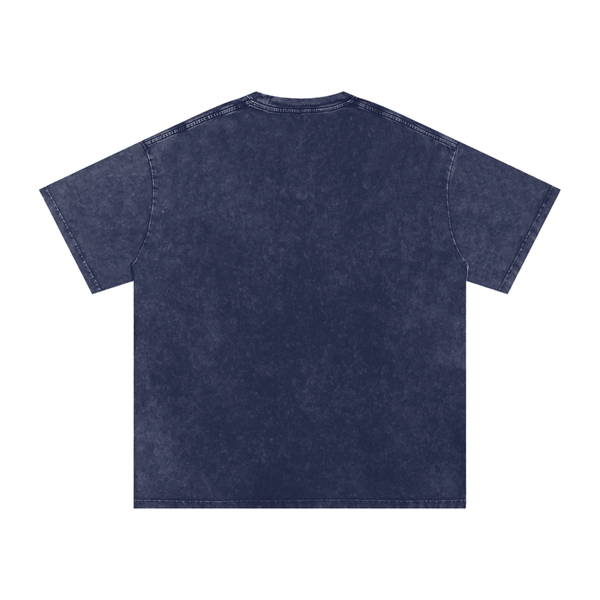 Snow Washed Oversized Cotton T-Shirt 16