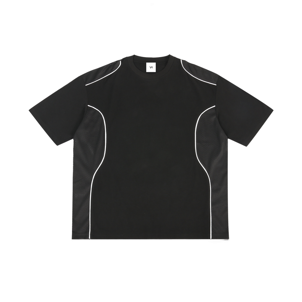 Contrast Piped Panel T-Shirt