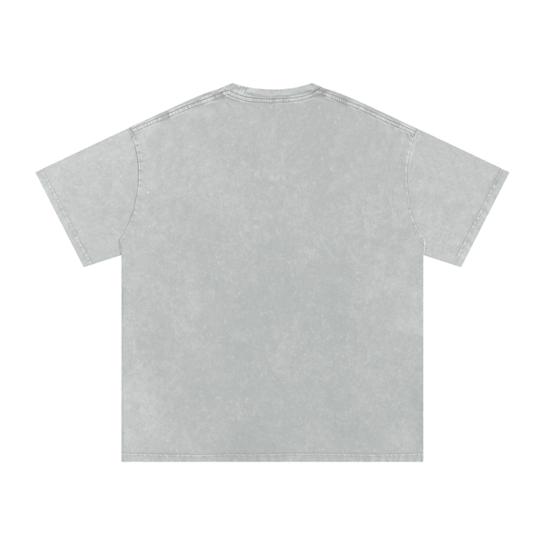 Snow Washed Oversized Cotton T-Shirt 10
