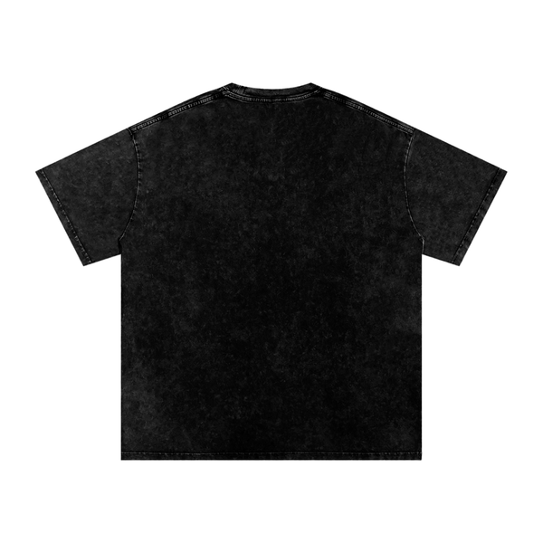 Snow Washed Oversized Cotton T-Shirt 4