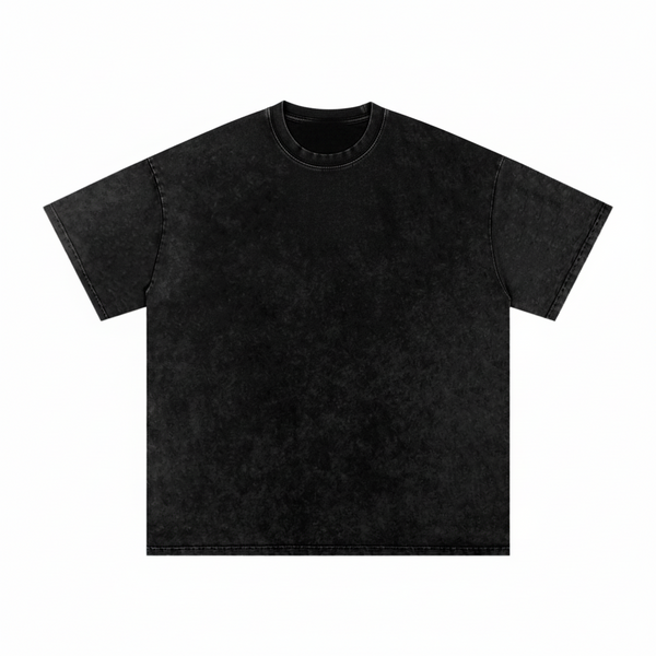 Snow Washed Oversized Cotton T-Shirt 40