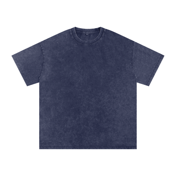 Snow Washed Oversized Cotton T-Shirt 15