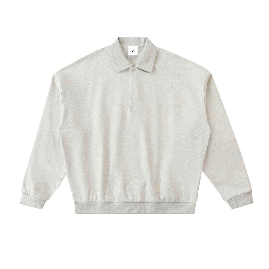 Heavyweight Fleece Polo Sweatshirt