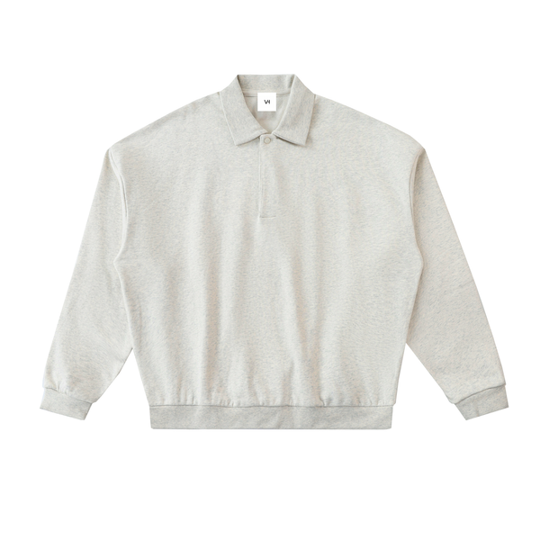 Heavyweight Fleece Polo Sweatshirt 24