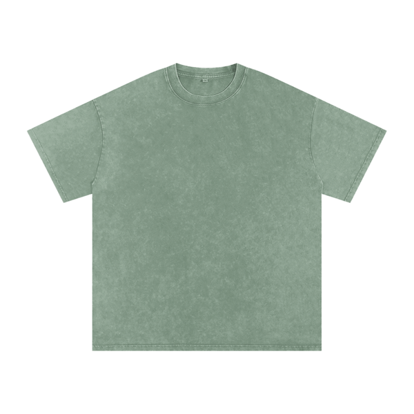 Snow Washed Oversized Cotton T-Shirt 11