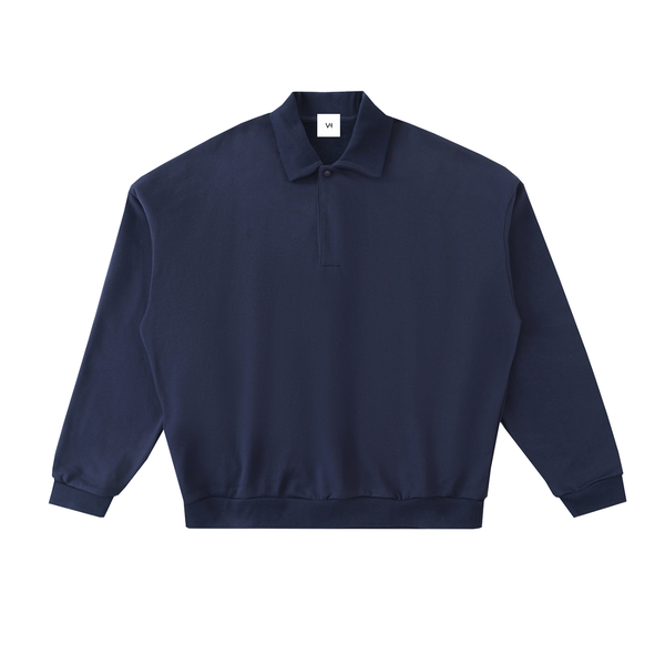 Heavyweight Fleece Polo Sweatshirt 27