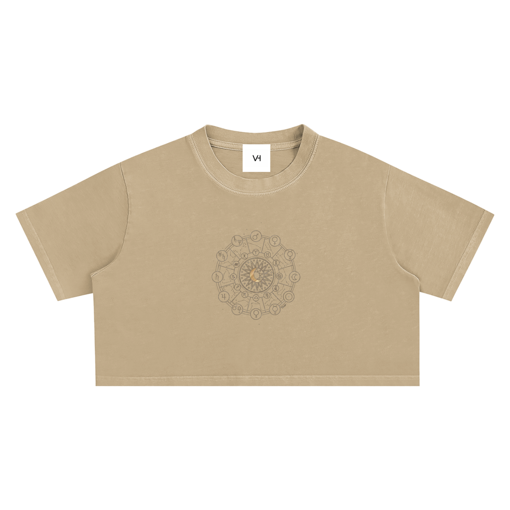 Snow Washed Crop Top
