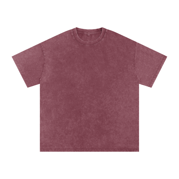 Snow Washed Oversized Cotton T-Shirt 13
