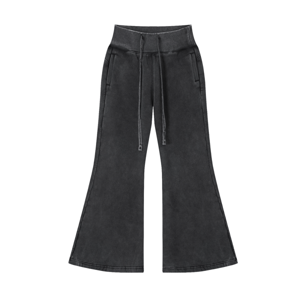 Vintage Washed Flared Fleece Pants 3