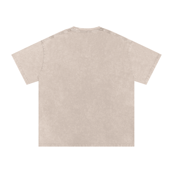 Snow Washed Oversized Cotton T-Shirt 8