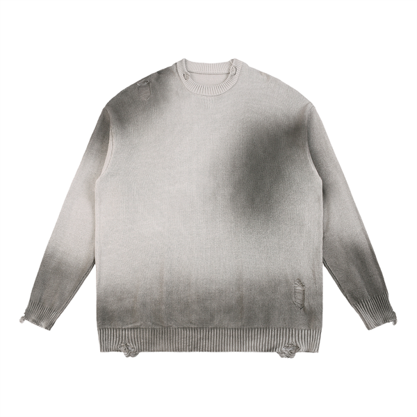 Sun Fade Distressed Ripped Crewneck sweater 5