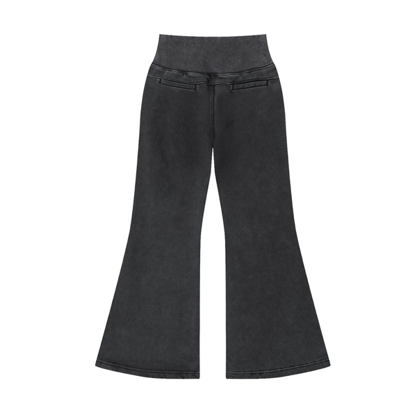 Vintage Washed Flared Fleece Pants 4