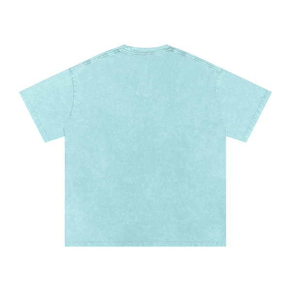 Snow Washed Oversized Cotton T-Shirt 6