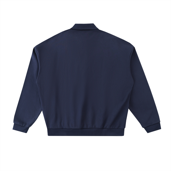 Heavyweight Fleece Polo Sweatshirt 10
