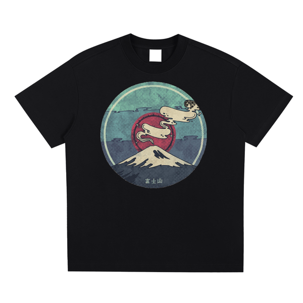 Model wearing Quick-Dry Cooling T-Shirt — drop-shoulder oversized cotton tee with sun-faded vintage wash. Australian streetwear by Vantage Heritage. 1