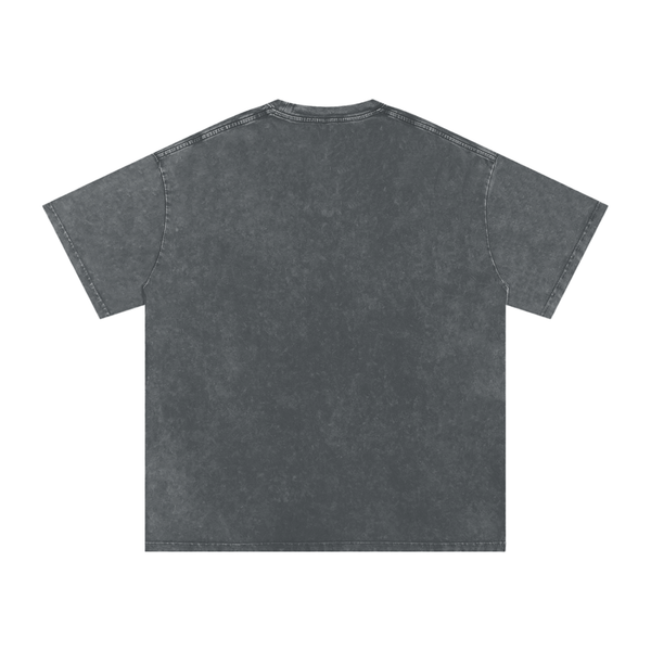 Snow Washed Oversized Cotton T-Shirt 18