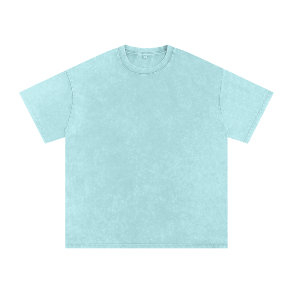 Snow Washed Oversized Cotton T-Shirt 5