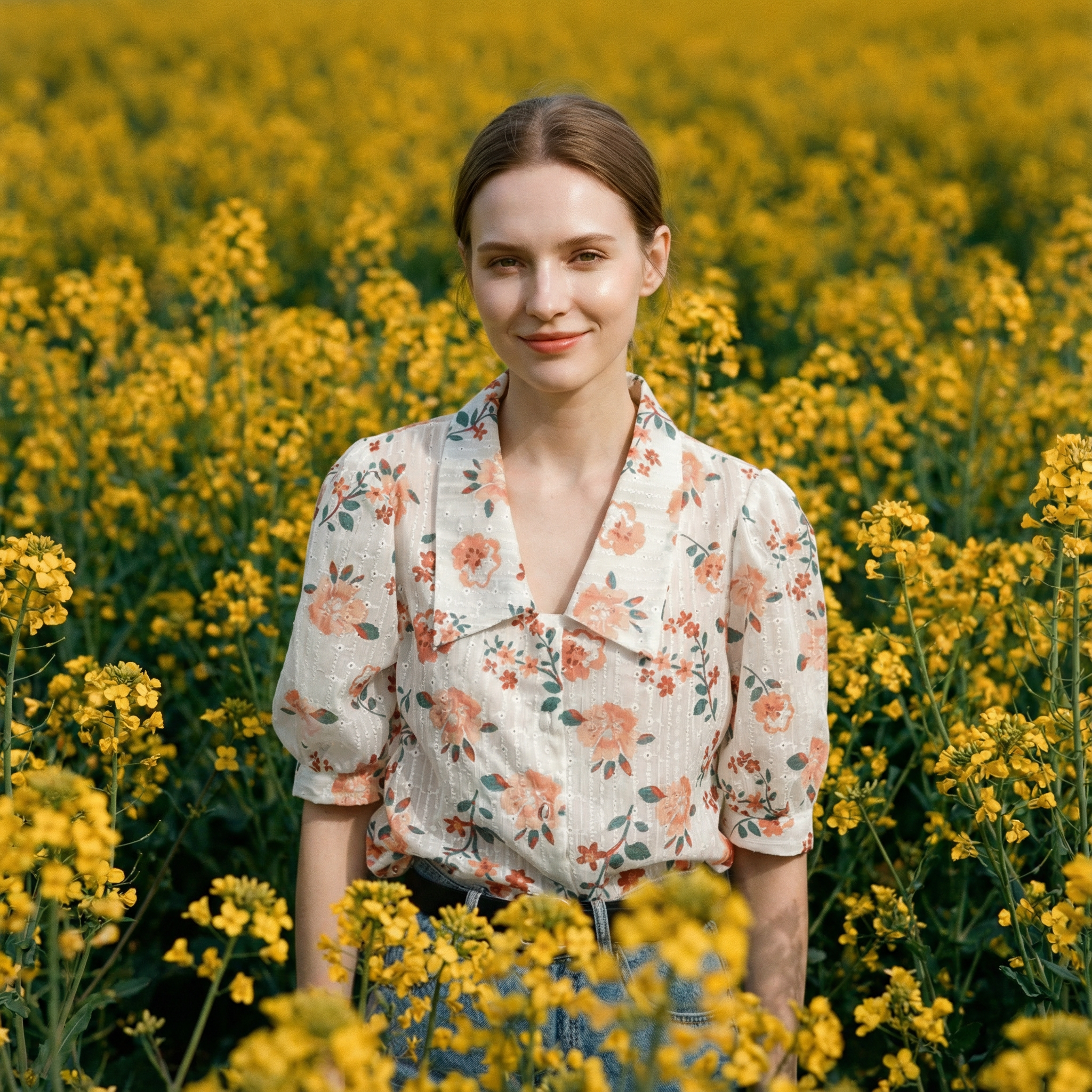 Chic Printed Casual Women's Snow Street Shirt