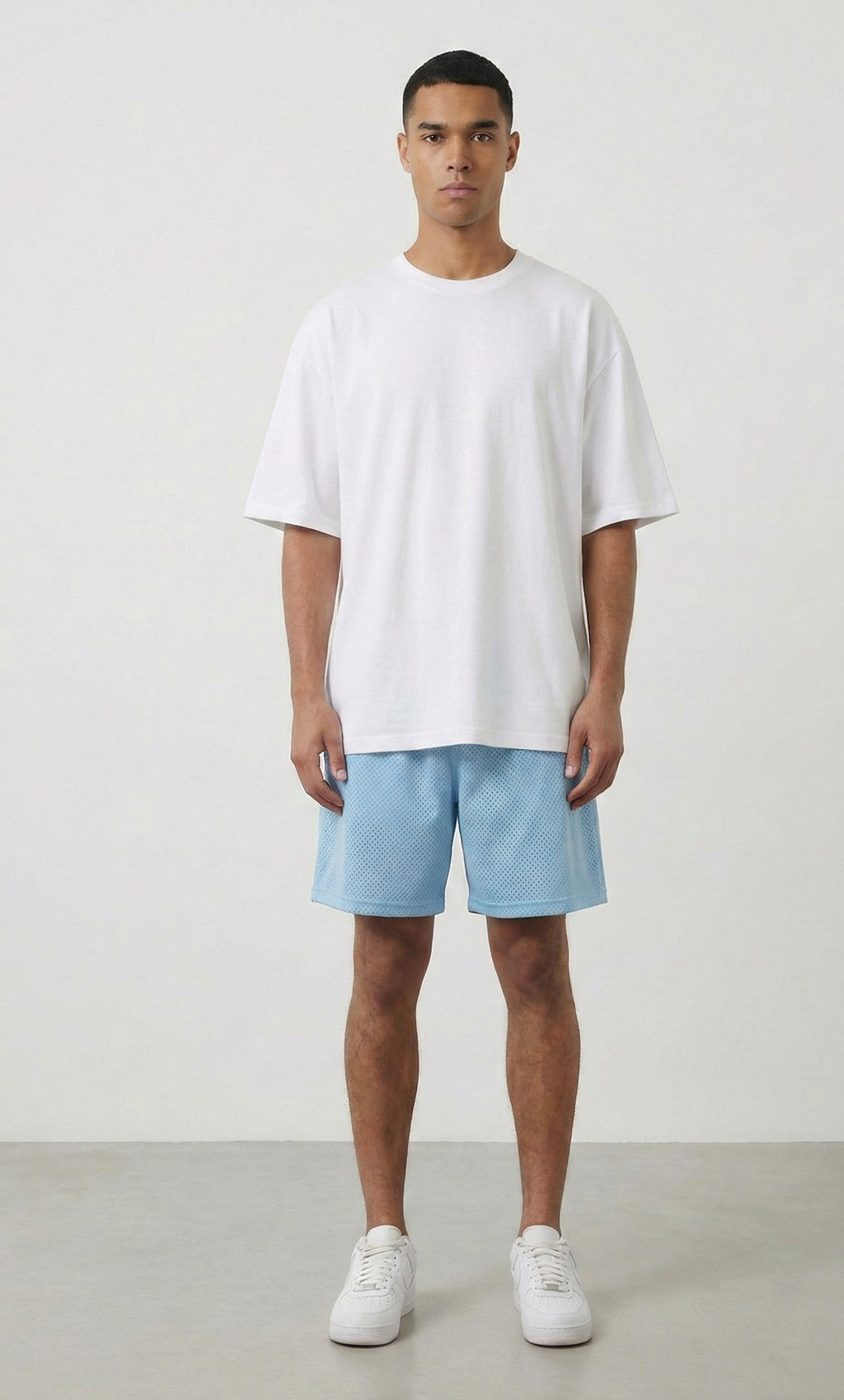 Mesh Drawstring Shorts