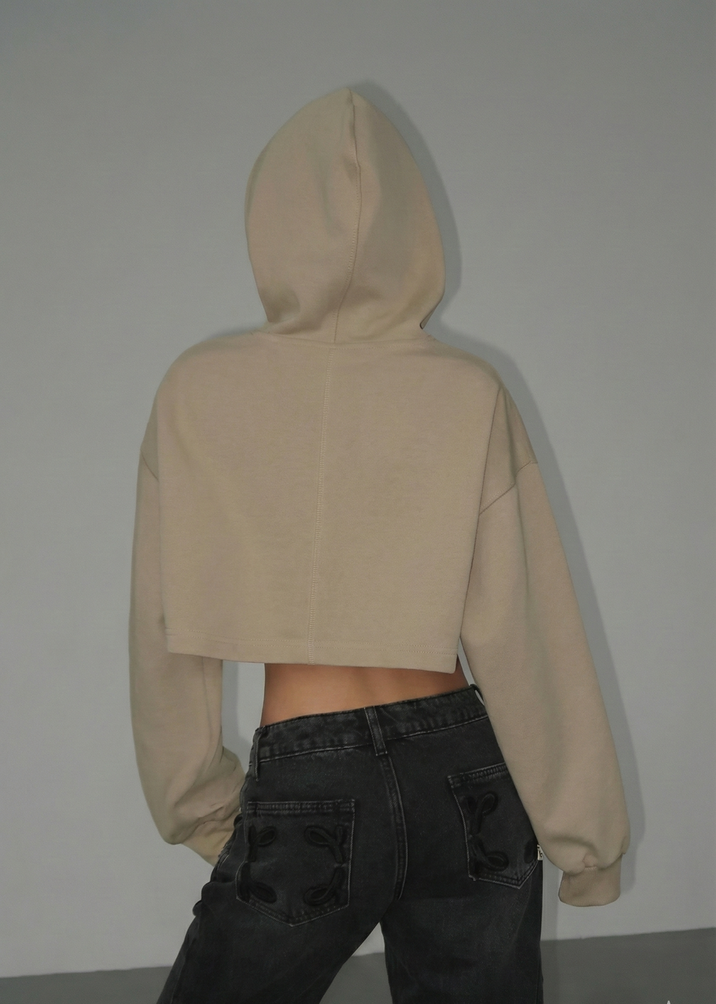 Autumn Drawstring Hooded Pullover Sweater