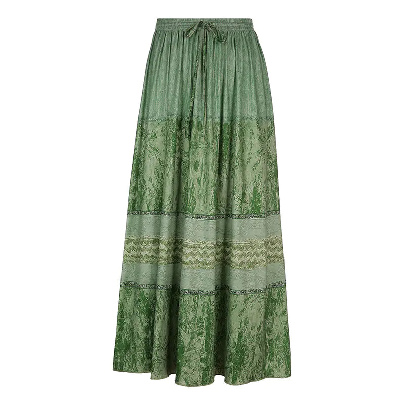 Street Style Printed Stitching Skirt