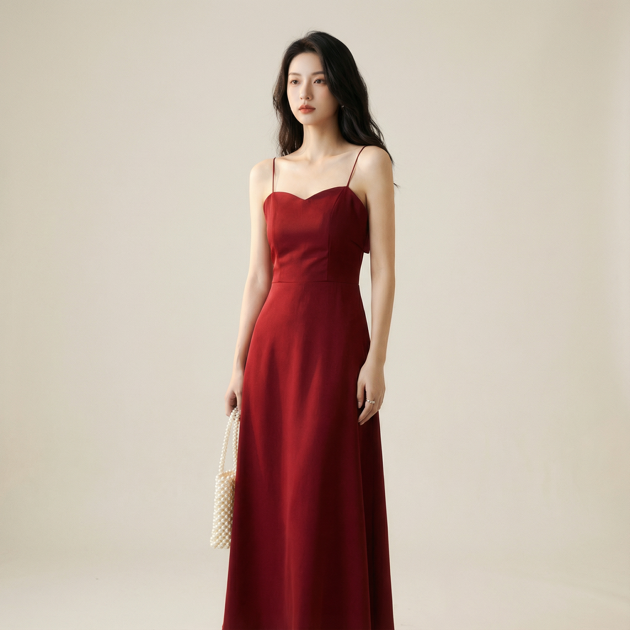 Cross-Back Midi Dress