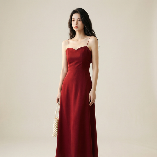 Model wearing Cross-Back Midi Dress — oversized street dress with contrast stitching. Australian streetwear by Vantage Heritage.