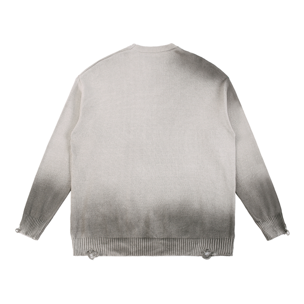 Sun Fade Distressed Ripped Crewneck sweater 6