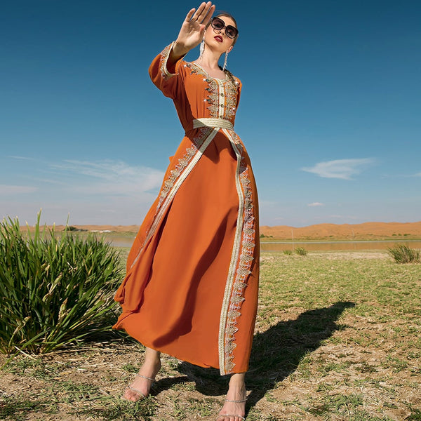 Orange Lace Dress 6