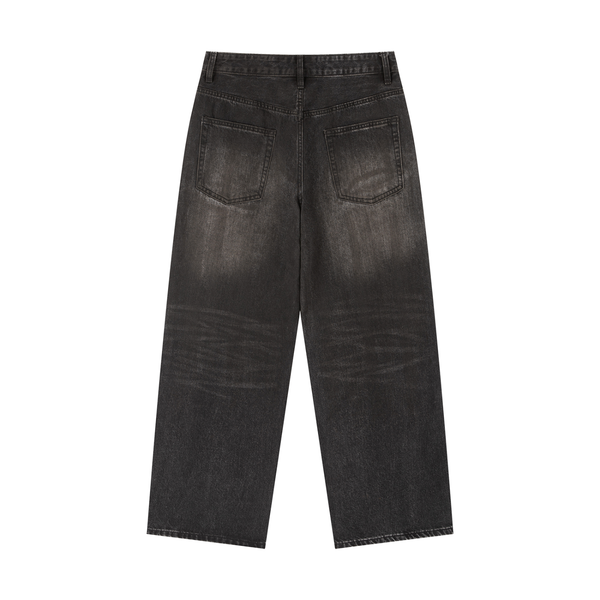 Vintage Wash Heavyweight Denim Jeans 4