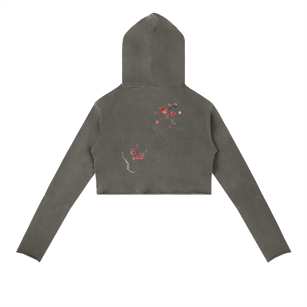 Vintage Washed Raw Edge Hoodie