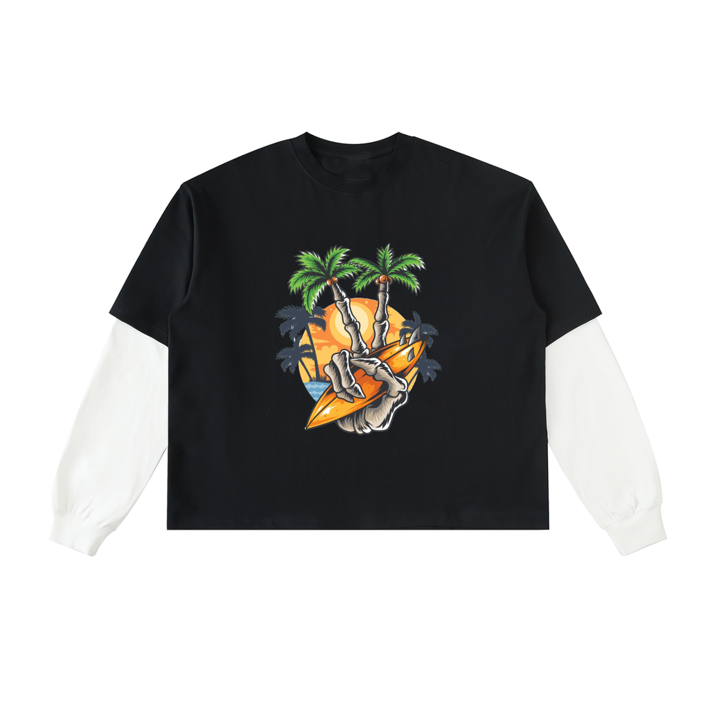 Sleeve Cotton T-Shirt