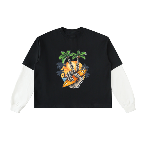 Sleeve Cotton T-Shirt 3