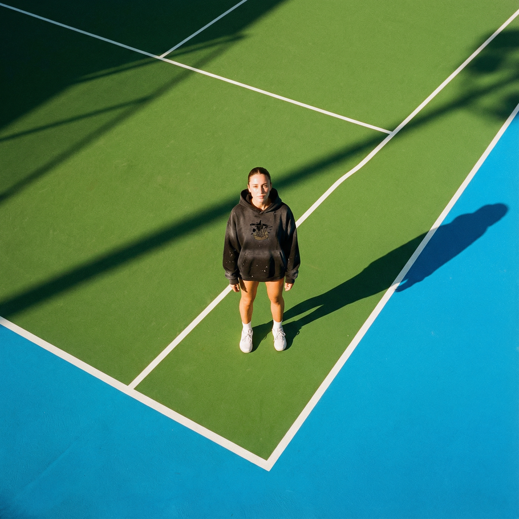 Vintage Washed Frayed Fleece Hoodie