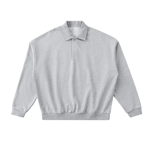 Heavyweight Fleece Polo Sweatshirt 5