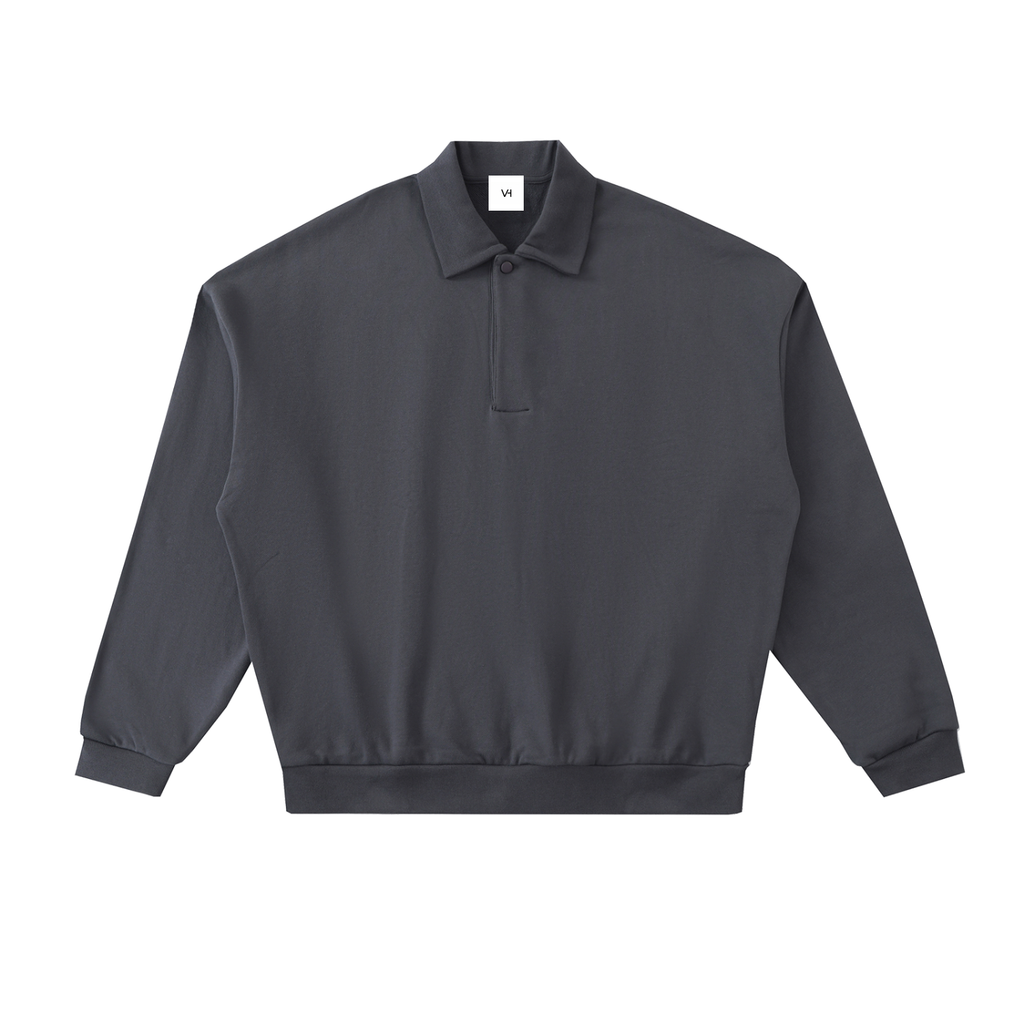 Heavyweight Fleece Polo Sweatshirt