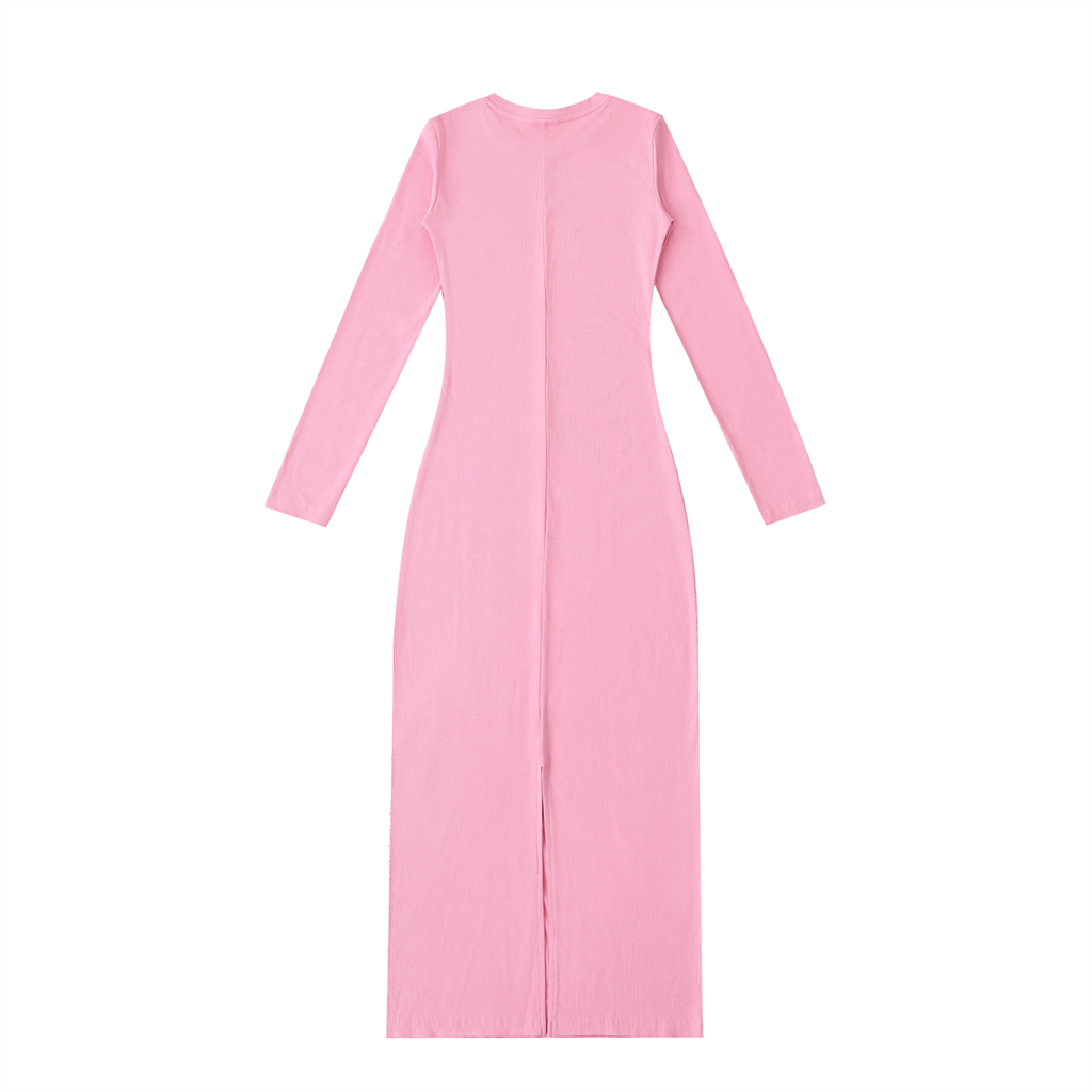 Dyed Washed Slit Maxi Dress