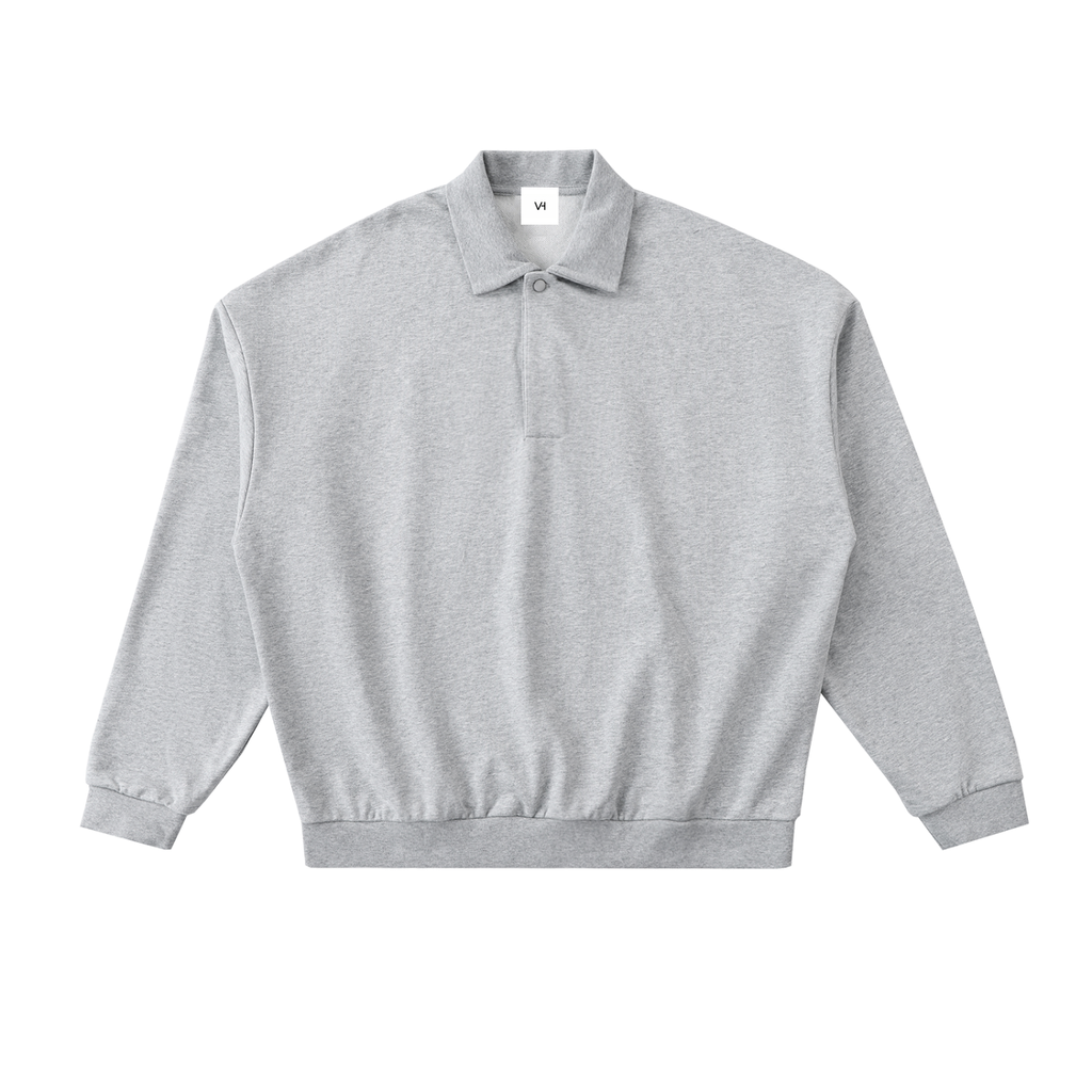 Heavyweight Fleece Polo Sweatshirt