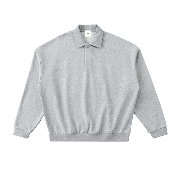 Heavyweight Fleece Polo Sweatshirt 25