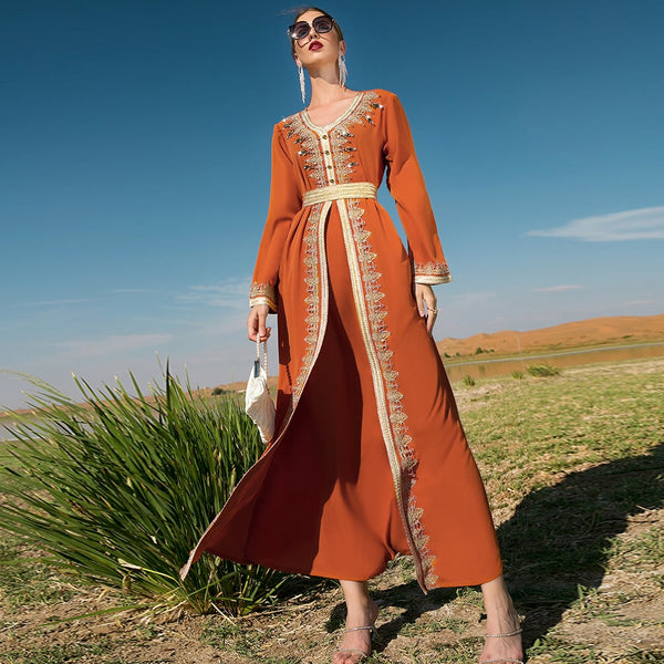 Orange Lace Dress 8