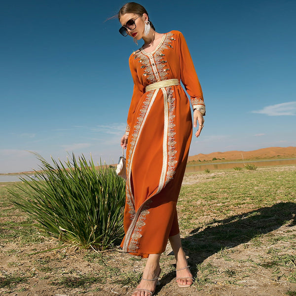 Orange Lace Dress 9