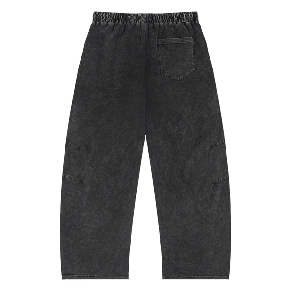 Snow Wash Drawstring Cotton Pants 6