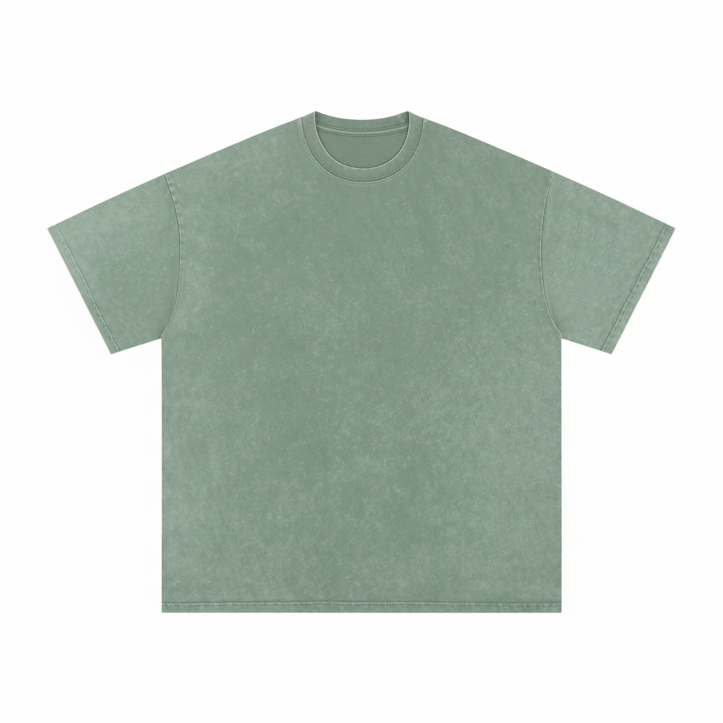 Snow Washed Oversized Cotton T-Shirt