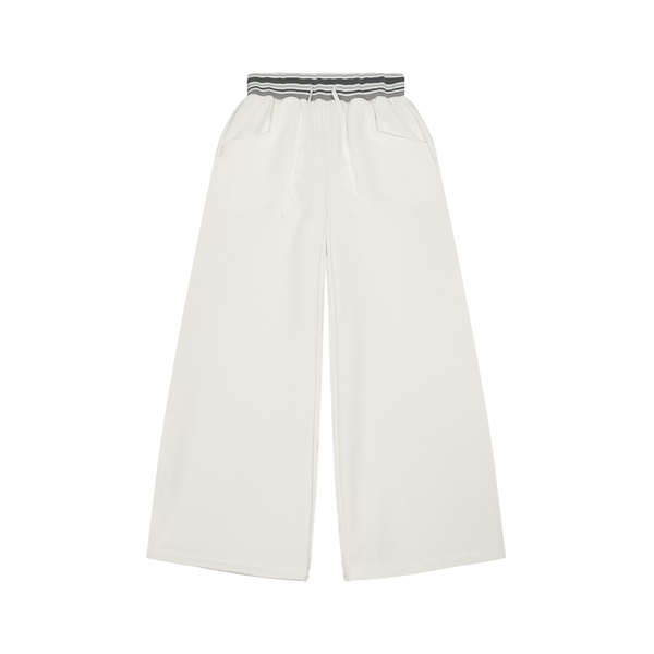 Striped Waist Wide Leg Pants 3